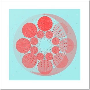 GEOMETRIC MOONS Posters and Art